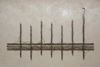 Architect: PKSB. Bronze Menorah - 5'2"H x 9'W