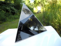 Stainless Steel tetrahedron for artist Meg Webster/Paula Cooper Gallery.