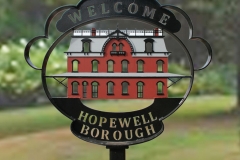 Welcome Hopewell Borough Sign (5) - 10'H x 3'W x 6”D