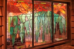 Stained Glass and Cherry panels for private residence