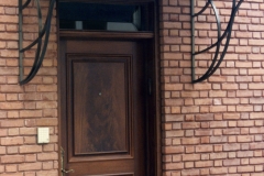 Architect: Anthony Cohn. Bronze and copper canopy.