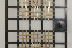 Architect: Ike Kliggerman & Barkley. Blackened stainless steel and brass.