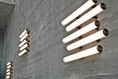 Architect: Steven Holl. Bronze with LED components and borosilicate glass.