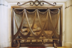 Architect: William T. Georgis. Bronze firescreen.