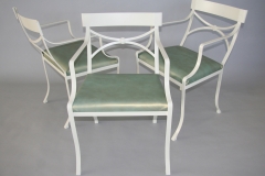 Architect: Michael Graves. Painted steel with leather upholstery.