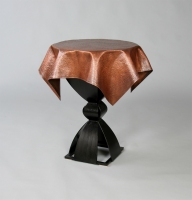 "Hammered Table Cloth" copper and steel
