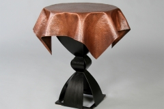 "Hammered Table Cloth" copper and steel