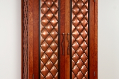 "Quilted Cabinet" copper, steel, stainless steel, and cherry