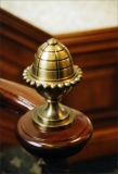 Architect: Anthony Cohn. Bronze railing detail.