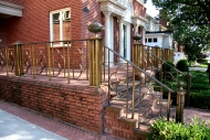 Architect: Anthony Cohn. Bronze railing.