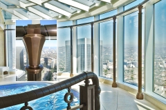 Architect: Robert A. M. Stern. Bronze collonade with detail.