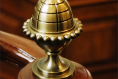 Architect: Anthony Cohn. Bronze railing detail.