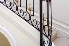 Architect: Robert A. M. Stern. Steel and gilded bronze railing.