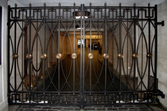 Architect: John Murray. Steel and bronze gates.