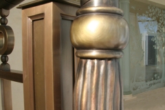 Architect: Robert A. M. Stern. Bronze railing detail.