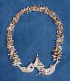 "Jaws" sterling silver