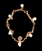 14K gold and Baroque Austrailian pearls