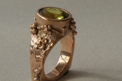 14K gold and chrysoberyl