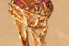 14K gold and morganite