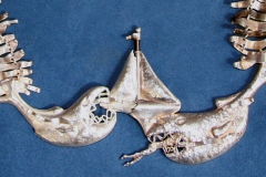 "Jaws" sterling silver