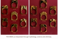 "Days of the Week" 14K gold