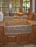 Architect: Arthur Chabon. Cupro-Nickel sink.