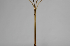 "Topkapi Torchere" brass and leaded glass