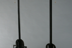 "Metropolis" steel and leaded glass