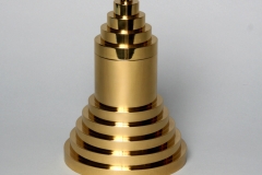 Cigar Box - brass - 8.75"H x 6"Diam.