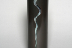 Serpentine Vase - bronze - 11"H x 4"Diam.