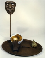 "Dinner Was at Eight and Where Were You" bronze, 16x18x18"
