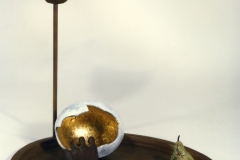 "Dinner Was at Eight and Where Were You" bronze, 16x18x18"