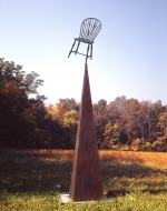 "Sea of Silence" bronze and steel, 156" x 24" x 24"