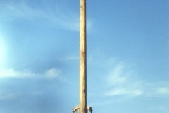 Untitled, wood, 144" x 48" x 18"