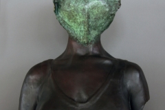 "The Bestial Growth in the Cabbage Family" bronze, 20x15x15"
