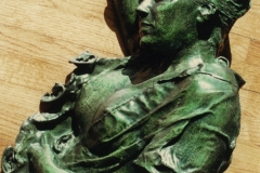 "In the Valley" bronze, 36x16x14"