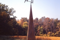 "Sea of Silence" bronze and steel, 156" x 24" x 24"