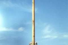 Untitled, wood, 144" x 48" x 18"