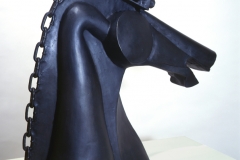 "War Horse" bronze, 29x32x8"